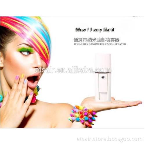 15ml Water Tank Facial Handy Mister Mist Spray Steamer With 500mAh Power